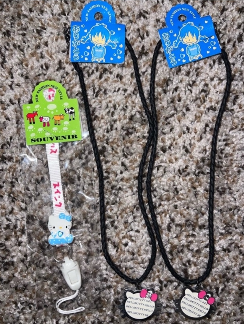 Hello Kitty keychain and necklace set #kawaii